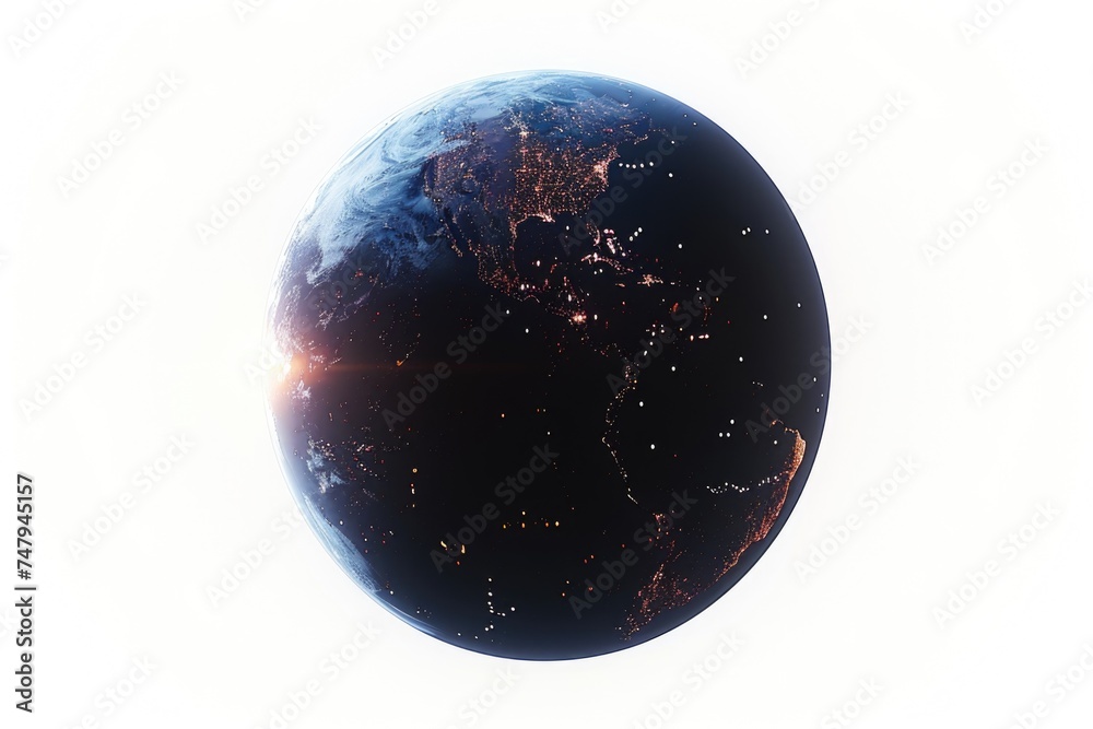 Aufkleber a stunning view of the earth from space. perfect for science and technology projects
