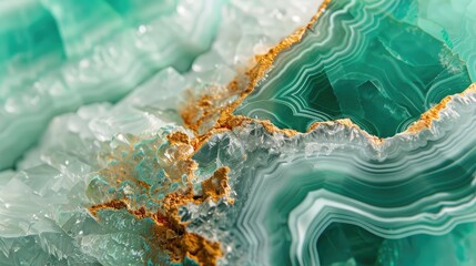 Closeup natural rough Chrysoprase (Chrysophrase;Chrysoprasus) a gemstone variety of chalcedony on white background