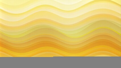 Panoramic Pastel Yellow Abstract Wave Wallpaper. Yellow Pastel Background.