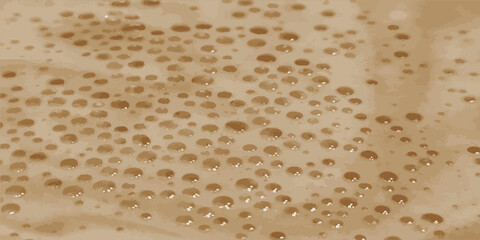 Coffee foam. Texture of coffee foam. Vector illustration