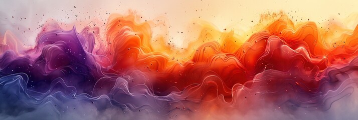 abstract painting of beautiful color, 3 d render created with Generative AI