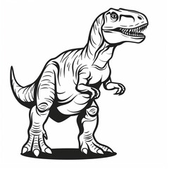 tyrannosaurus dinosaur vector illustration