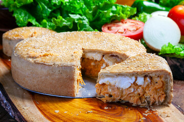 Chicken pies with cream cheese