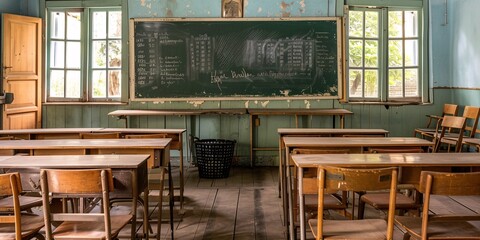 Chalkboard Classroom A Time Capsule of Learning Generative AI