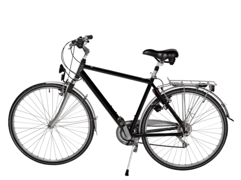 road bike isolated with clipping path