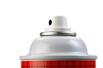 spray paint can over black background