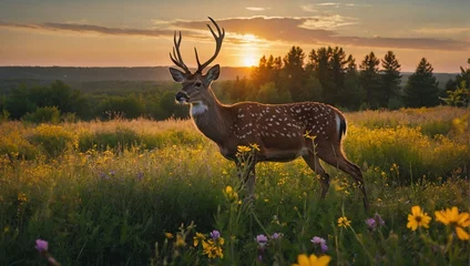 Foto op Canvas deer in the wild © Sohaib