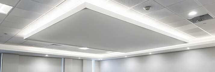 Ceiling installation with professional technicians. 