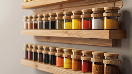 Remote controlled motorized spice racks for easy - Powered by Adobe