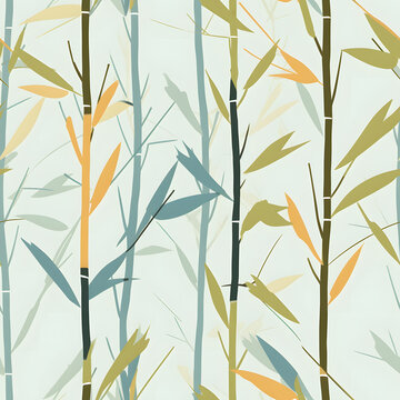 seamless pattern with bamboo