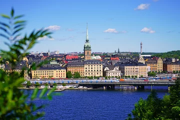 Abwaschbare Fototapete cityscape of the old town of Stockholm also known as Gamla Stan. © Nabil
