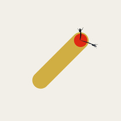 Business winner and success vector concept. Symbol of achievement, challenge. Minimal illustration.