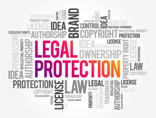 Legal Protection - insurance cover to be provided to you subject to the terms and conditions of the policy, word cloud concept background
