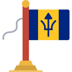 Barbados Flag Icon