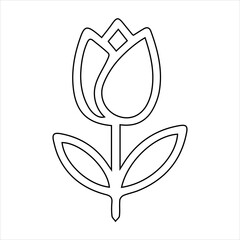 Flower icons vector collection, illustration logo template in trendy style. Suitable for many purposes. Spring symbol for your web site design, logo