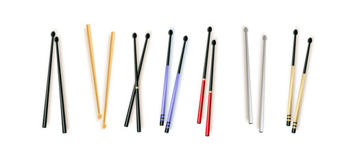 Drumstick is isolated on a white background. Vector