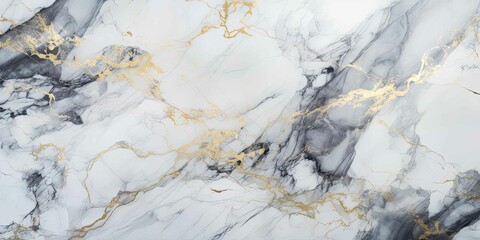 Marble granite white with gold texture background - obrazy, fototapety, plakaty
