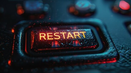 restart Button , rectangle