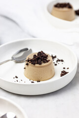 Coffee panna cotta
