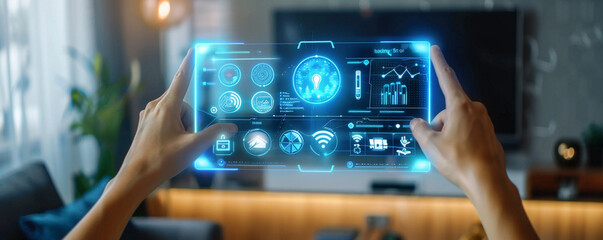 Augmented reality control panel for IoT home automation virtual interface