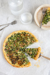 Spinach quiche