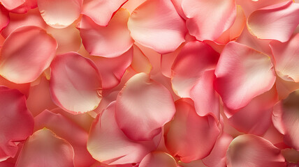 Obraz premium Seamless pattern of rose petals full frame background