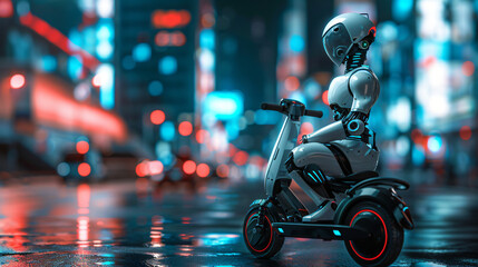 Robotic e scooter sharing