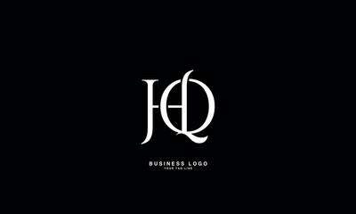 HQ, QH, H, Q, Abstract Letters Logo Monogram