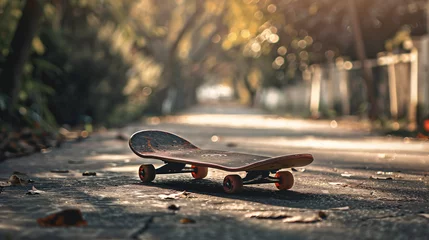 Fotobehang Oud vliegtuig Rocket skateboard