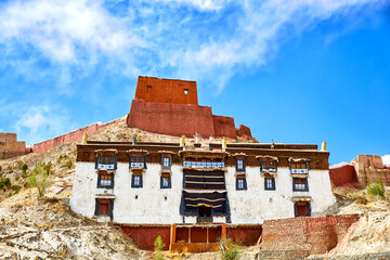 Tibetan monastery of Pelkhor Chode or Palcho, Gyantse, Tibet - 747975709