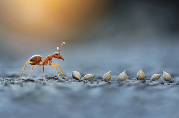 Ant transporting seed