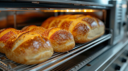 Changing texture of bread during proofing from a dense and compact shape to a light and fluffy one.