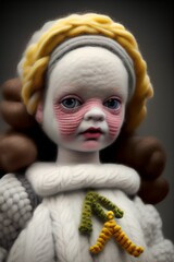 Beautiful woolen doll