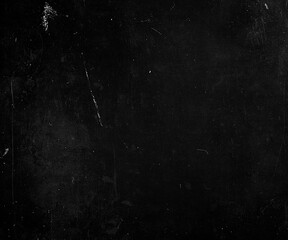 Black grunge scratched horror background, obsolete distressed texture, old film effect - 747987362
