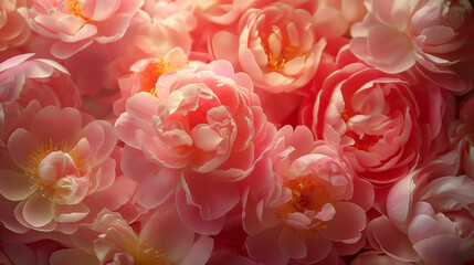 Fototapeta premium close up of pink roses