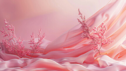 Soft pastel backdrops infusing product presentations with understated elegance. 