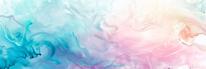 Fototapeta premium enchanted watercolor background featuring ethereal swirls of pastel hues, evoking a sense of magic and wonder.