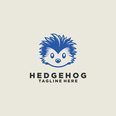 Vector hedgehog or forest animal logo design.
