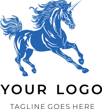 Logotipo Vectorial Unicornio