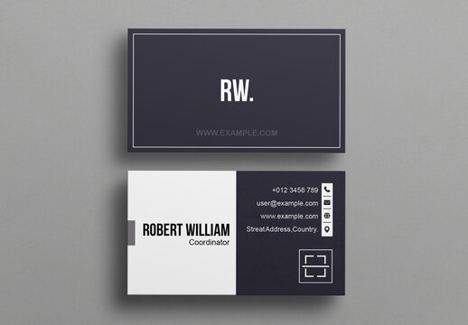 Simple Business Card Layout