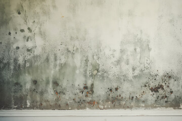 Closeup of fungal growth: Damaged wall requiring renovation for better hygiene. - obrazy, fototapety, plakaty