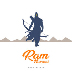ram navami festival wish poster background