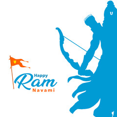ram navami festival wish poster background