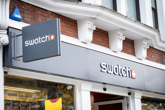 LONDON- Swatch store in London's West End. Swiss watch brand