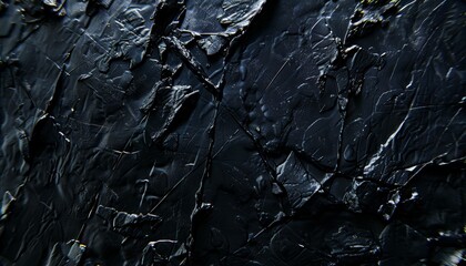 Minimalist abstract black background with dark blue indigo accents, creative wallpaper design