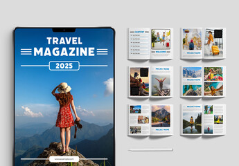 Travel Magazine Design Layout