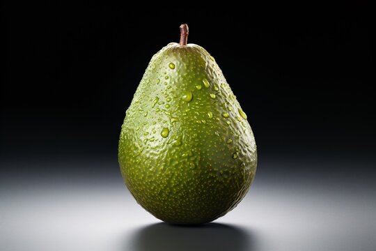 a close up of a pear