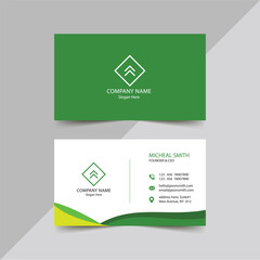 Elegant company business card template design.