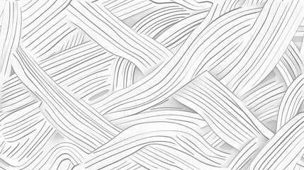 Abstract White Paper Cut Patterns: Elegant 3D Texture Design for Wall Art or Background