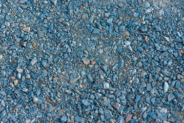 blue pebbles and ground earth pavement nature
